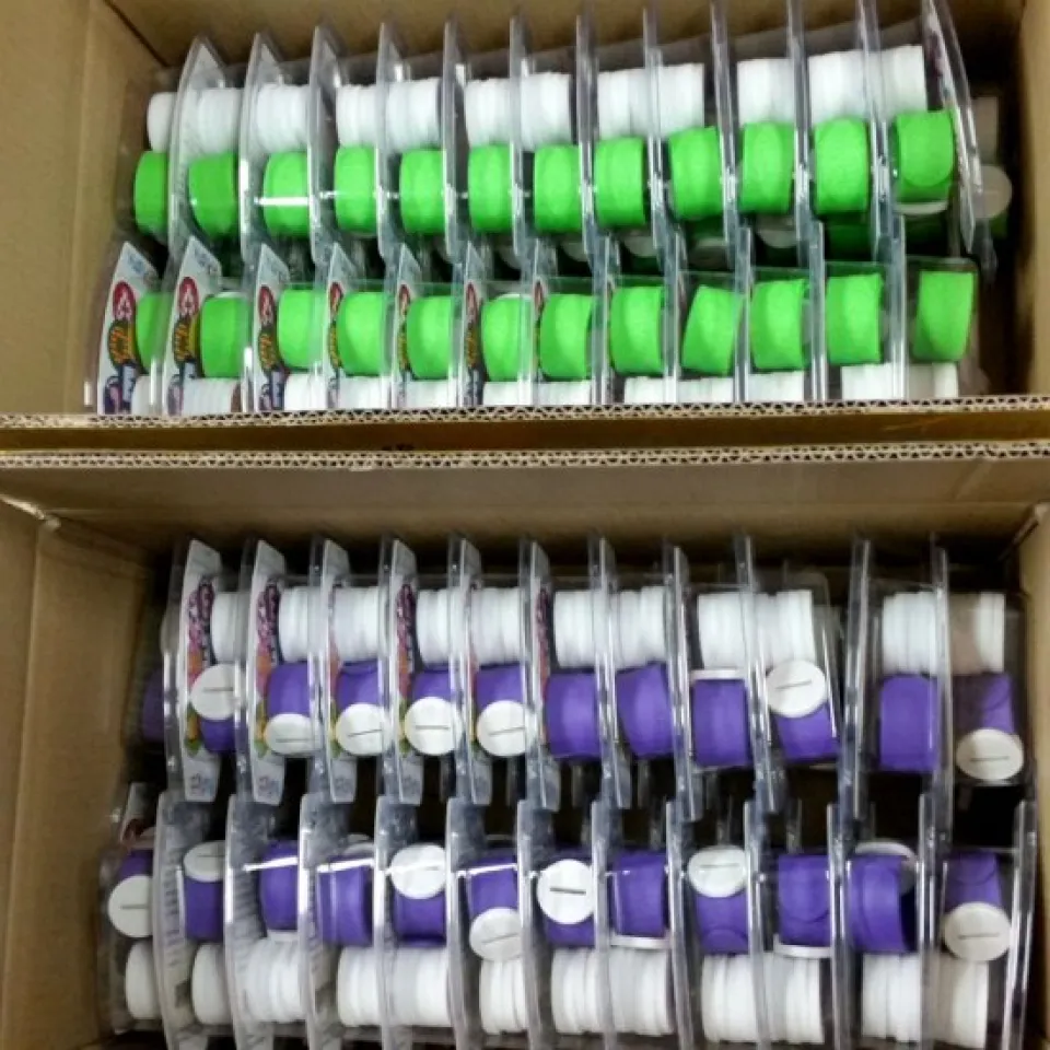 packing of slap bracelets ready for shipment to destination packing of slap bracelets ready for shipment to destination