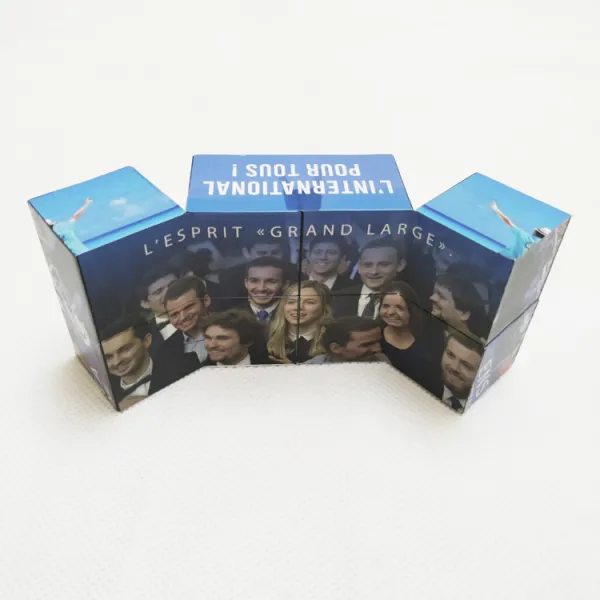 Foldable magic cube the promotional custom folder magic cube